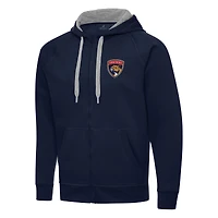 Men's Antigua Navy Florida Panthers Big & Tall Victory Full-Zip Hoodie