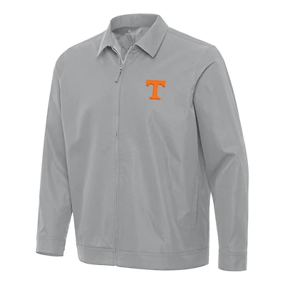 Men's Antigua Gray Tennessee Volunteers Pivot Full-Zip Jacket