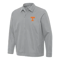 Men's Antigua  Gray Tennessee Volunteers Pivot Full-Zip Jacket