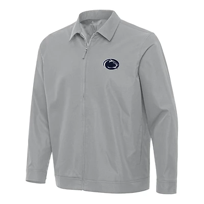 Men's Antigua Gray Penn State Nittany Lions Pivot Full-Zip Jacket