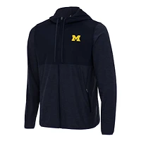 Men's Antigua Navy Michigan Wolverines Sway Full-Zip Hoodie