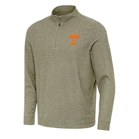 Men's Antigua Olive Tennessee Volunteers Subtle Quarter-Zip Sweatshirt