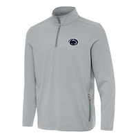 Men's Antigua  Gray Penn State Nittany Lions Perilous Quarter-Zip Sweatshirt