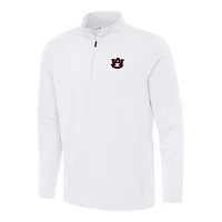 Men's Antigua White Auburn Tigers Reprocess Quarter-Zip Top