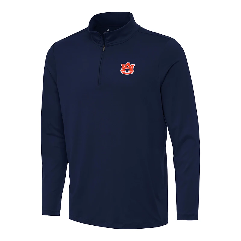 Men's Antigua Navy Auburn Tigers Reprocess Quarter-Zip Top