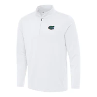Men's Antigua White Florida Gators Reprocess Quarter-Zip Top
