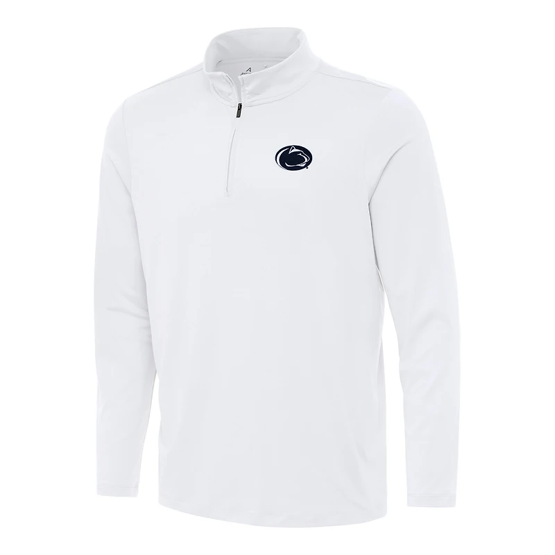 Men's Antigua White Penn State Nittany Lions Reprocess Quarter-Zip Top