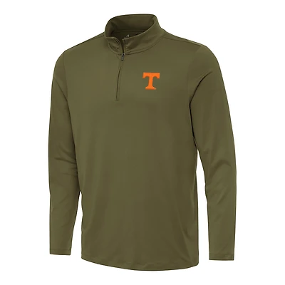 Men's Antigua Olive Tennessee Volunteers Reprocess Quarter-Zip Top
