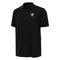 Men's Antigua Black Notre Dame Fighting Irish Era Polo