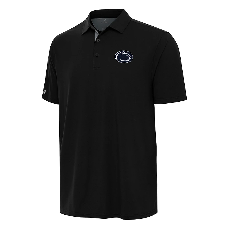 Men's Antigua Black Penn State Nittany Lions Era Polo