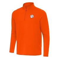 Men's Antigua Orange Clemson Tigers Intent Quarter-Zip Top