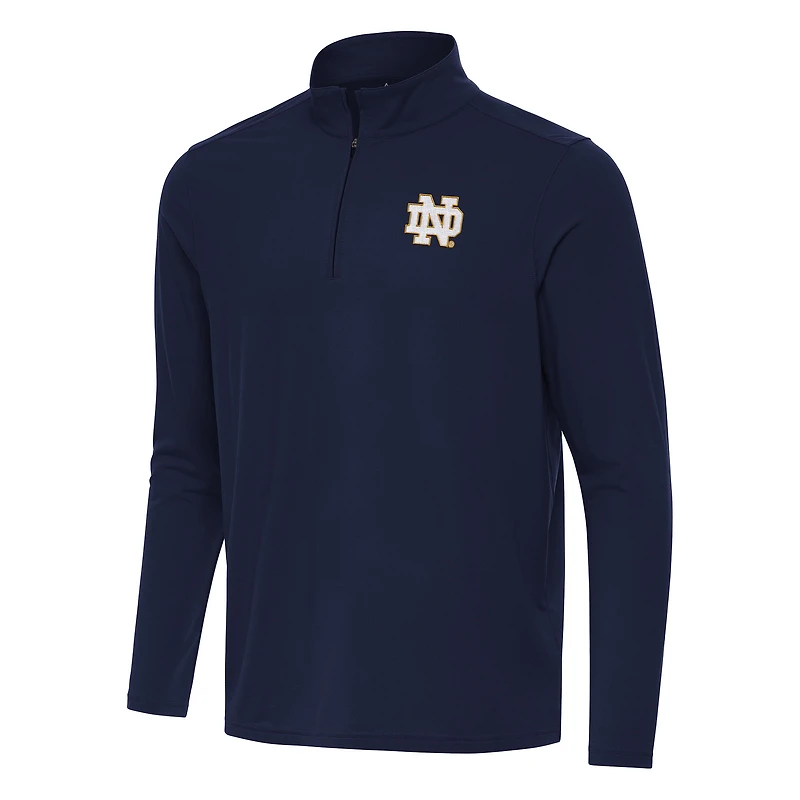 Men's Antigua Navy Notre Dame Fighting Irish Intent Quarter-Zip Top