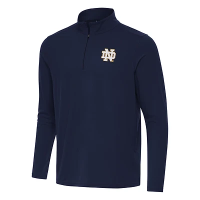 Men's Antigua Navy Notre Dame Fighting Irish Intent Quarter-Zip Top