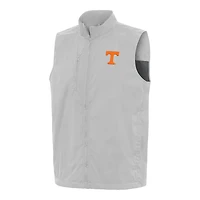 Men's Antigua  Heather Gray Tennessee Volunteers Brisk Full-Zip Vest