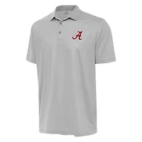 Men's Antigua Gray/White Alabama Crimson Tide Rings Polo