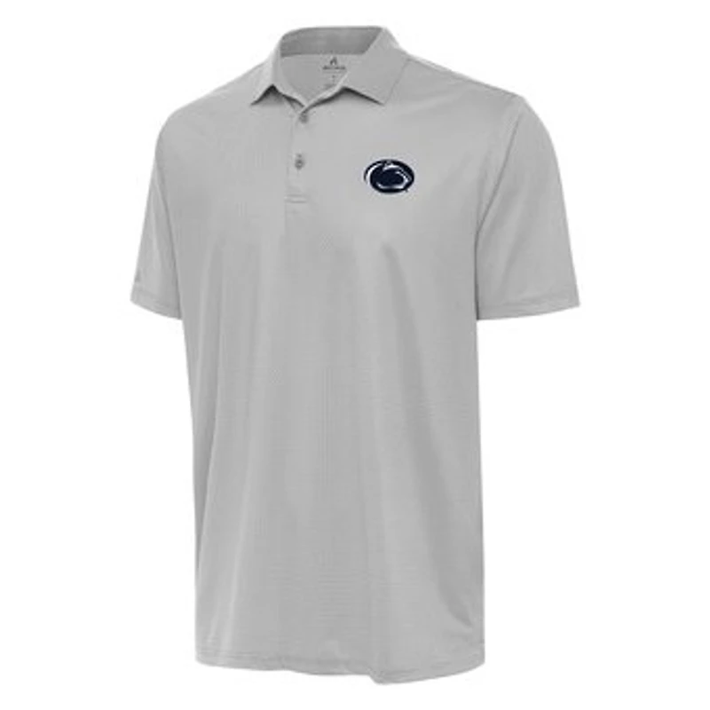 Men's Antigua Gray/White Penn State Nittany Lions Rings Polo