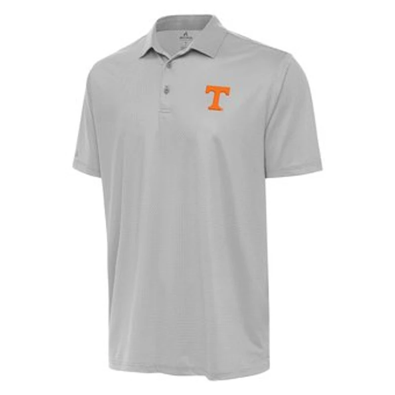 Men's Antigua Gray/White Tennessee Volunteers Rings Polo