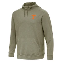 Men's Antigua Olive Tennessee Volunteers Cloud Pullover Hoodie