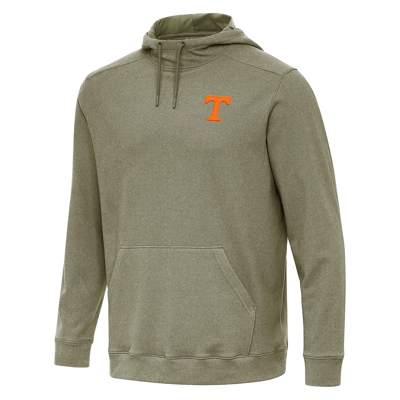 Men's Antigua Olive Tennessee Volunteers Cloud Pullover Hoodie