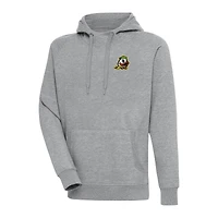 Men's Antigua Heather Gray Oregon Ducks Big & Tall Victory Pullover Hoodie