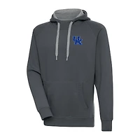 Men's Antigua Charcoal Kentucky Wildcats Big & Tall Victory Pullover Hoodie