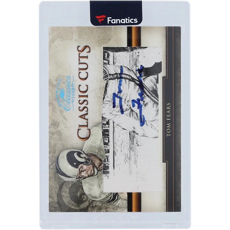 Tom Fears Los Angeles Rams Autographed 2008 Donruss Classics Relic #CUT-TF #11/15 Card