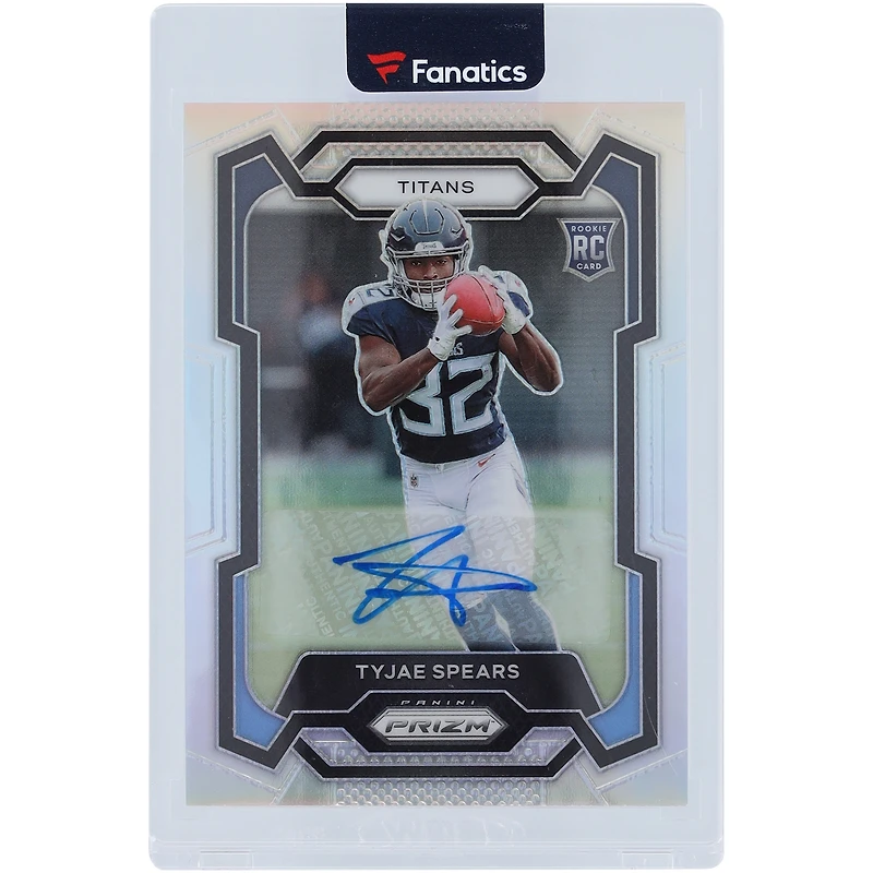 Tyjae Spears Tennessee Titans Autographed 2023 Panini Prizm Silver #396 Rookie Card