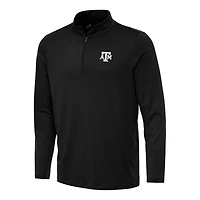Men's Antigua Black Texas A&M Aggies Reprocess Quarter-Zip Top