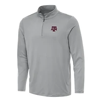 Men's Antigua Gray Texas A&M Aggies Reprocess Quarter-Zip Top
