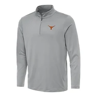 Men's Antigua Gray Texas Longhorns Reprocess Quarter-Zip Top