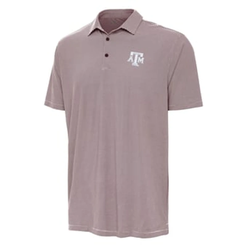 Men's Antigua Maroon Texas A&M Aggies Twine Polo