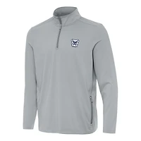 Men's Antigua  Gray Butler Bulldogs Perilous Quarter-Zip Sweatshirt