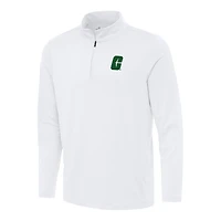 Men's Antigua White Charlotte 49ers Reprocess Quarter-Zip Top