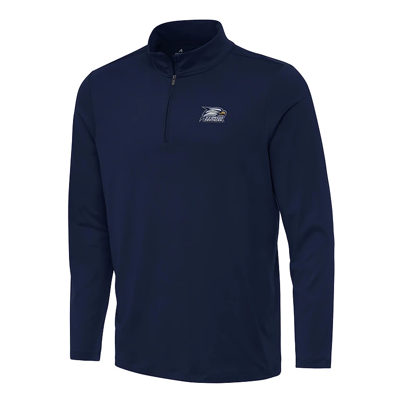 Men's Antigua Navy Georgia Southern Eagles Reprocess Quarter-Zip Top