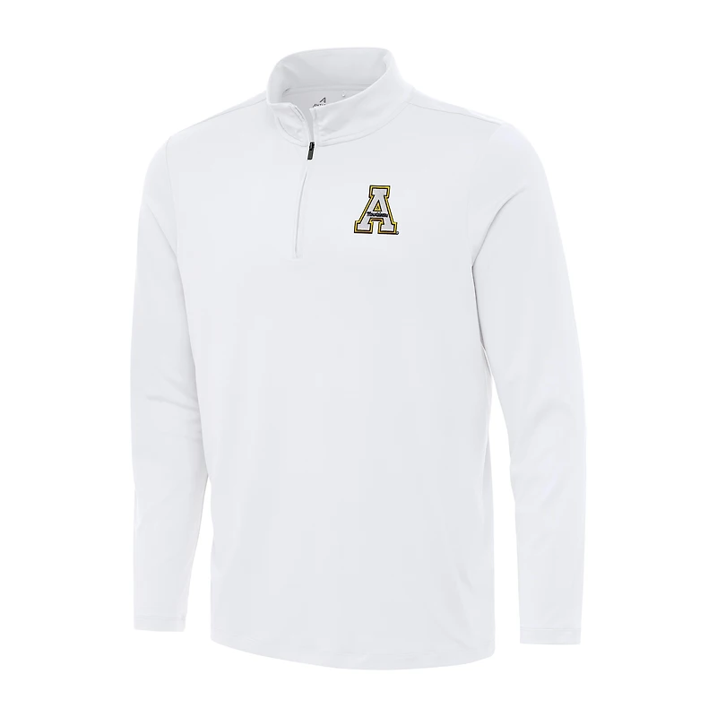 Men's Antigua White Appalachian State Mountaineers Reprocess Quarter-Zip Top