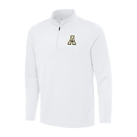 Men's Antigua White Appalachian State Mountaineers Reprocess Quarter-Zip Top