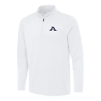 Men's Antigua White Akron Zips Reprocess Quarter-Zip Top