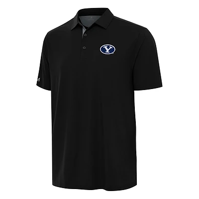 Men's Antigua Black/Gray BYU Cougars Era Polo