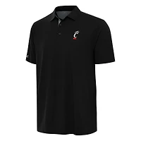 Men's Antigua Black/Gray Cincinnati Bearcats Era Polo
