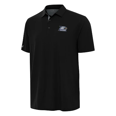 Men's Antigua Black/Gray Georgia Southern Eagles Era Polo
