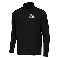 Men's Antigua Black Fresno State Bulldogs Intent Quarter-Zip Top