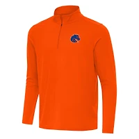 Men's Antigua Orange Boise State Broncos Intent Quarter-Zip Top