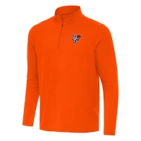 Men's Antigua Orange Bowling Green St. Falcons Intent Quarter-Zip Top