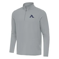 Men's Antigua Gray Akron Zips Intent Quarter-Zip Top