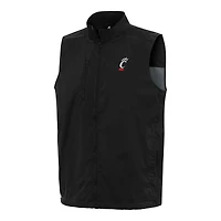 Men's Antigua  Black Cincinnati Bearcats Brisk Full-Zip Vest