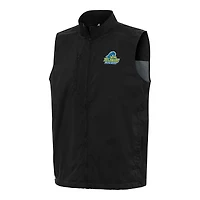 Men's Antigua  Black Delaware Fightin' Blue Hens Brisk Full-Zip Vest