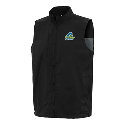 Men's Antigua  Black Delaware Fightin' Blue Hens Brisk Full-Zip Vest