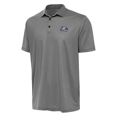 Men's Antigua Black/White Georgia Southern Eagles Rings Polo