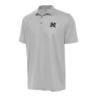 Men's Antigua Gray/White Hawaii Rainbow Warriors Rings Polo
