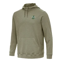 Men's Antigua Heather Olive Colorado State Rams Cloud Pullover Hoodie